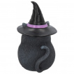 Figurine chat noir sorcier 