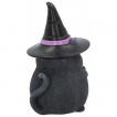 Figurine chat noir sorcier