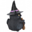 Figurine chat noir sorcier