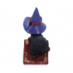 Figurine chat noir sorcier sur grimoire araigne (12.7cm) - Nemesis Now