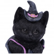 Figurine chaton sorcier dans la botte de sa maitresse (18,5cm)