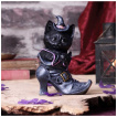 Figurine chaton sorcier dans la botte de sa maitresse (18,5cm)