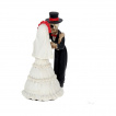 Figurine couple de Squelettes en train de se marier (13cm)