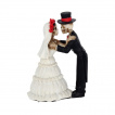 Figurine couple de Squelettes en train de se marier (13cm)