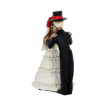 Figurine couple de Squelettes en train de se marier (13cm)