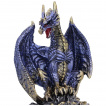 Figurine de Dragon violet sur une arche (15,5cm)