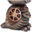 Figurine de hibou aspect mécanique steampunk (13.5cm)