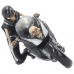 Figurine de motard squelette sur moto de course - James Ryman (19cm)