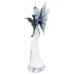 Figurine dcorative fe blanche et dragon (57 cm)