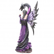 Figurine décorative fée dragons des ténèbres (60 cm)