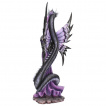 Figurine décorative fée dragons des ténèbres (60 cm)