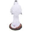 Figurine dcorative loup blanc (11cm)