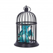 Figurine dragon bleu turquoise dans sa cage - Nemesis Now