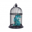 Figurine dragon bleu turquoise dans sa cage - Nemesis Now