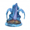 Figurine dragon d'eau  cailles bleues - Anne Stokes (15cm)