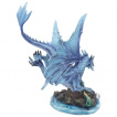 Figurine dragon d'eau veillant ses oeufs (31 cm)