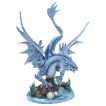 Figurine dragon d'eau veillant ses oeufs (31 cm)