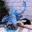 Figurine dragon d'eau veillant ses oeufs (31 cm)