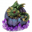 Figurine Dragon d'meraude sortant de son uf (12,5cm)