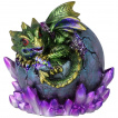 Figurine Dragon d'meraude sortant de son uf (12,5cm)