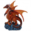 Figurine Dragon gardien ambré (18,5cm)