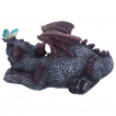 Figurine dragon mignon avec papillon (19cm)