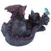 Figurine dragon mignon avec papillon (19cm)