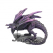 Figurine dragon violet enchain (22cm)