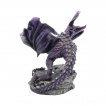 Figurine dragon violet enchain (22cm)