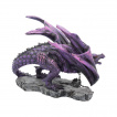 Figurine dragon violet enchain (22cm)