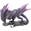 Figurine dragon violet enchain (22cm)