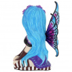 Figurine f  cheveux bleus style Jour des morts 