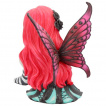 Figurine f  cheveux rouges style calavera 