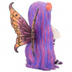 Figurine f  cheveux violets style Jour des morts 