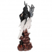 Figurine fe des tnbres avec son jeune dragon blanc (57 cm)