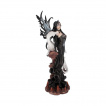 Figurine fe des tnbres avec son jeune dragon blanc (57 cm)