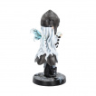 Figurine fe magicienne et son chat noir 