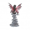 Figurine fée sexy assise sur une ruine de temple (28.5cm)