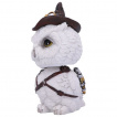 Figurine Hibou blanc steampunk  chapeau - 16cm