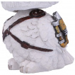 Figurine Hibou blanc steampunk  chapeau - 16cm