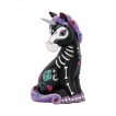 Figurine licorne crane de sucre noire et violette - Nemesis Now