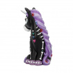 Figurine licorne crane de sucre noire et violette - Nemesis Now