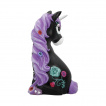 Figurine licorne crane de sucre noire et violette - Nemesis Now