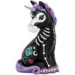 Figurine licorne crane de sucre noire et violette - Nemesis Now