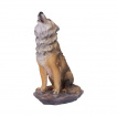 Figurine loup des montagnes hurlant (20cm)