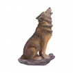 Figurine loup des montagnes hurlant (20cm)