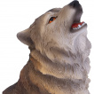 Figurine loup des montagnes hurlant (20cm)