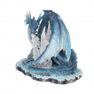 Figurine maman dragon de givre et son bb (18cm)