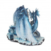 Figurine maman dragon de givre et son bb (18cm)