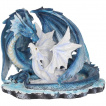 Figurine maman dragon de givre et son bb (18cm)